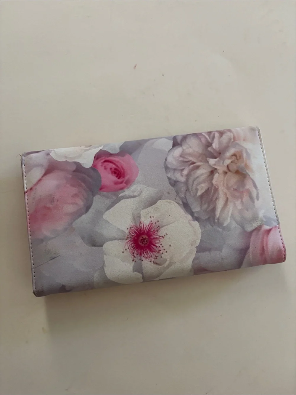 Ted Baker floral Jewelry Roll Storage Case Soft Wallet